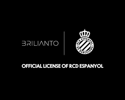 Licencia oficial del RCD Espanyol x Brilianto. Colección exclusiva de diamantes.