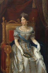 Retrato de María Luisa, duquesa de Parma, luciendo el collar de diamantes de Napoleón